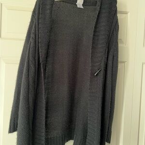 Just My Size Charcoal Cardigan